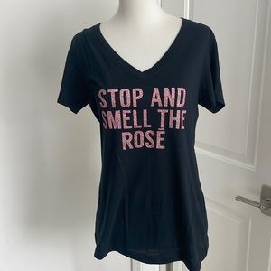 EUC Next Level "Stop And Smell The Rosé" t-shirt